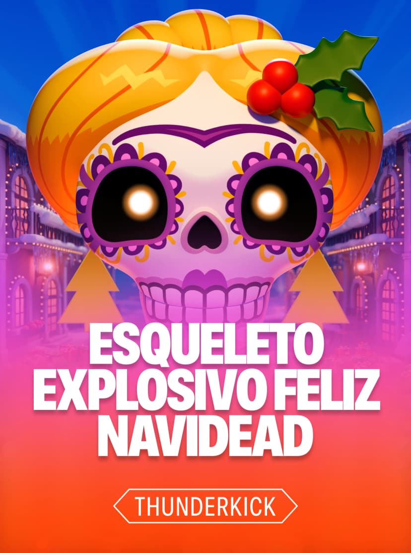 Esqueleto Explosivo Feliz Navidead